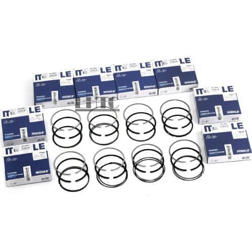 8pcs Piston Rings Set Φ87mm For BMW 540i 740i 740Li E60 E65 E66 N62B40 N62TUB40 4.0L V8 Naturally aspirated