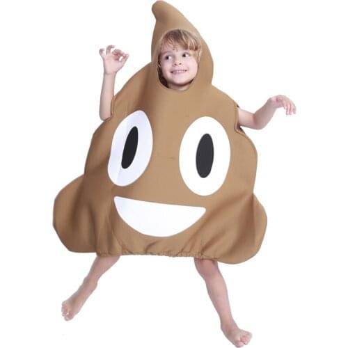 Cosplay Children Halloween Party Dance Party Kids Cosplay Stool Excrement Ordure Children Cosplay Performance Costume Jumpsuit