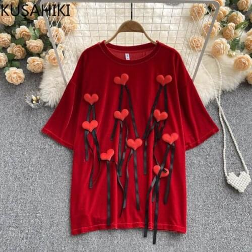 KUSAHIKI Women's T-shirts With Print
