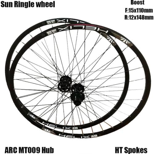 MTB Downhill Wheelset SunRingle ARC MT009 Disc Brake Boost 32H F15X110 R12X148 Thru Axle 29 Off Road Cross Country