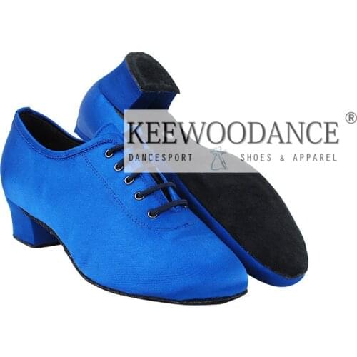 NEW Royal BLUE Latin ballroom dance shoes Quality mens sales swing tango dance shoes party shoes wedding shoes FREE SHIPPING