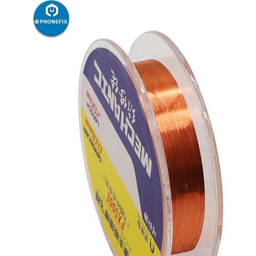 PHONEFIX 0.01mm Insulated Soldering Jumper Wire Conductor Wire For Mobile Phone Motherboard BGA Logic Board Soldering Repair