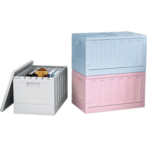 Clothes foldable storage box plastic car backup storage box household storage box small storage box