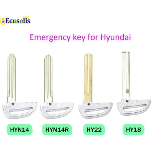 Smart Prox Remote Insert Key Blank Emergency Key Blade HYN14 HYN14R HY18 HY22 for Hyundai Tucson Elantra Sonata IX35 Ioniq