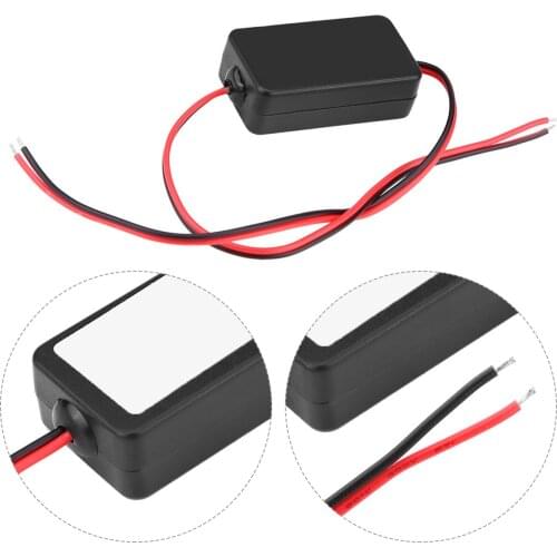 12V DC Power Car Rearview Camera Power Relay Capacitor Auto Car Camera Filter Relay Capacitor Connector High Characteristic