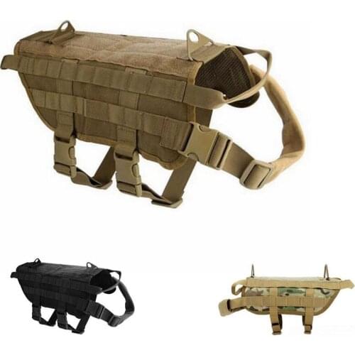 K9 Tactical Military Dog Clothes Adjustable Hunting Vest Harness Molle Vest Waterproof Combat Training Harness Dog Equipment