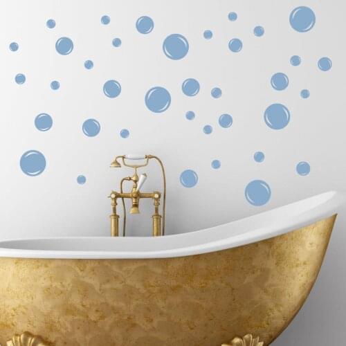 56 Bubbles Bathroom Shower Room Wall Stickers Different Sizes Bubble Removable Vinyl Decals Tile Home Decoration Decor E814