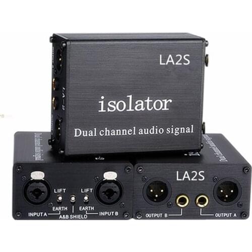 XLR audio isolator 6.35 eliminating different ground current acoustic filter acoustic noise isolator la2s