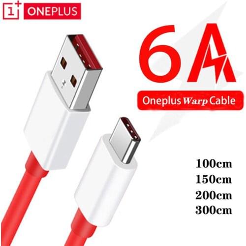 Oneplus Nord 8T Warp Charge Type-C Dash Cable 1/1.5/2/3M 6A Fast Charge For One Plus Nord N10 N100 8 7 7T Pro 6t 6 Warp Charger