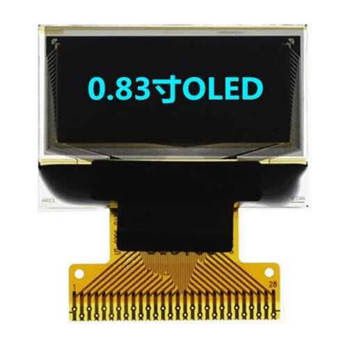 0.83 inch 28PIN SPI Blue OLED Screen SSD1306 Drive IC I2C Interface 96*39