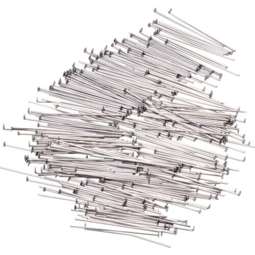 100-200PCS Stainless Steel Head Pins Jewelry Findings For Jewelry Making Jewelry Tools Equipment 30/35/40/50x0.6mm F70