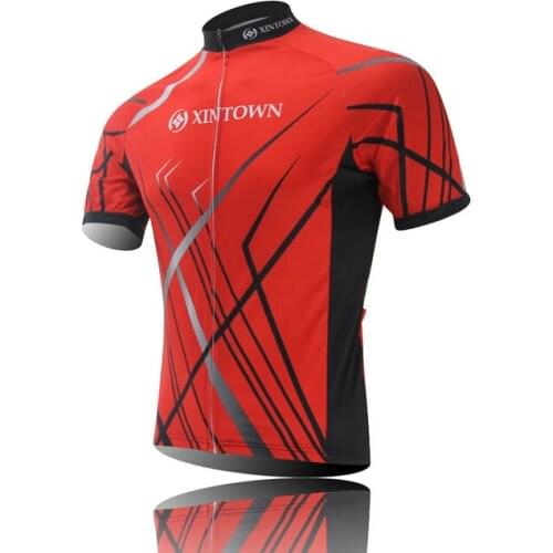 2014 New Cycling Red Sports Jersey Top Short Sleeve Wear Outdoor Clothing S-4XL CC0194