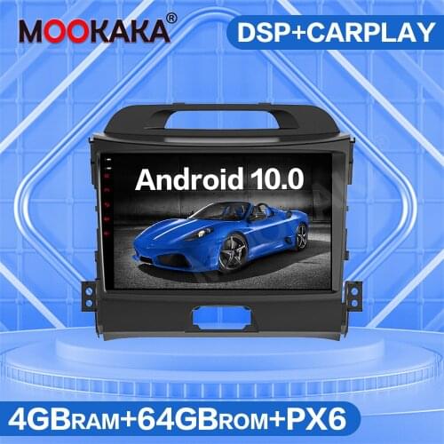 4G SIM LTE For KIA Sportage 3 2013 2010-2016 Android 10.0 64GB Car Multimedia Player GPS Navigation Auto Radio Stereo Audio Unit