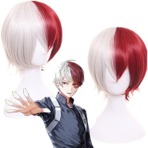 Anime My Hero Academia Boku No Hero Cosplay Costume Wigs Todoroki Shouto Izuku Midoriya Bakugo Halloween Costume For Adult CS012