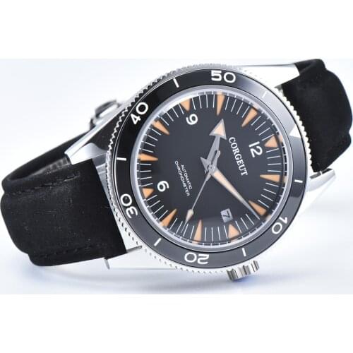 CORGEUT Automatic Sports Sapphire MIYOTA Steel Mechanical Military Fashion SEAGULL NH35A Watch Luxury Male Clock Reloj de Hombre