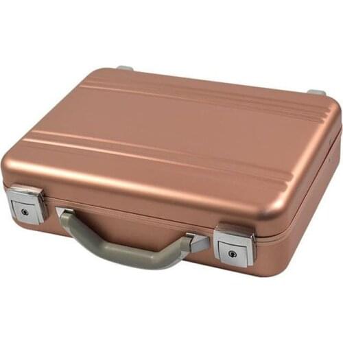 Laptop Bag Briefcase Portfolio Folder Document Bag Home Office Storage Designer Computer Bag Briefcase Metal Aluminum Rose Gold