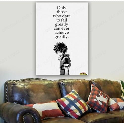 Home Decor Print Modern Canvas Painting Anime My Hero Academia Deku Wall Poster Art Modular Picture Living Room Decorative Frame