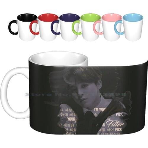 Filter-Jimin Ceramic Mugs Coffee Cups Milk Tea Mug Jimin Park Jimin Filter Mots 7 Mots7 Solo Festa 2019 Boywithlove Boywithluv