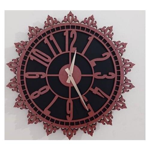 Goodtime International Numeral Lacy Decorative Wall Clock 50 cm MDF Wooden Home Needles Design Free Shipping