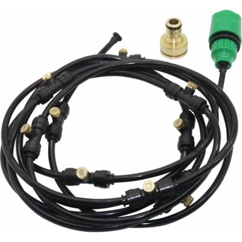 Garden watering system kit automatic watering irrigation drippers tools 20m 4/7mm hose 30 Pcs low pressure nozzle with tees