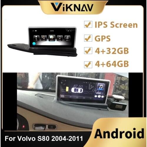 Multimedia player 8.8 inch GPS navi DVD player for-Volvo S80 2004-2011 car radio 2 din Android car autoradio Tesla style stereo