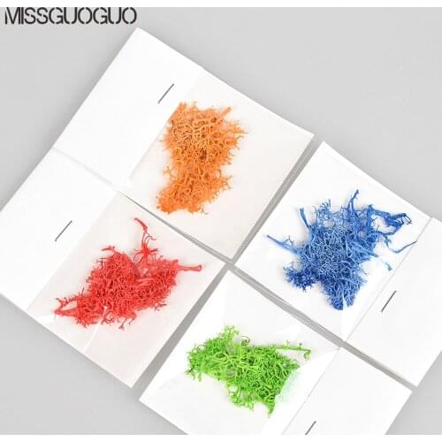 4 Color for Choice Water Plants Real Plants Fresh Color nail tips DIY Nail Decoration for Nail Art Manicure Tools