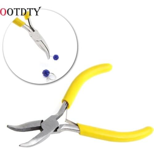 New DIY Mini Bent Nose Jewelry Pliers Practical Jewelry Handmade Carbon Steel Tool