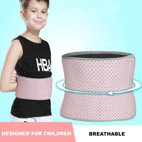 Waist Support Belt Brace for Kids Children Adjustable Back Lumbar Brace Abdominal Band Dance Yoga Volleyball Basketball Protect