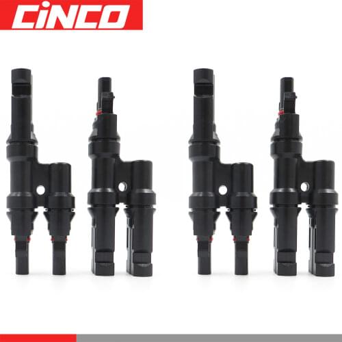 PV connector Y type parallel connection solar panel system waterprrof connector Branch Two pieces Solar Cell Connect Plug