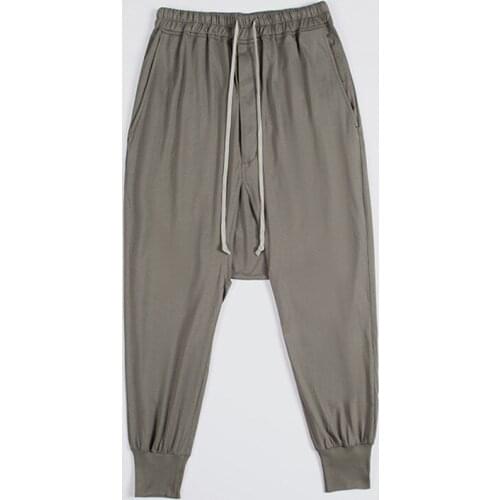 American Famous Brand RO New Pure Colour Casual Harlan Pants Men Trousers Mens Pants Streetwear Techwear Mens Clothing Traf