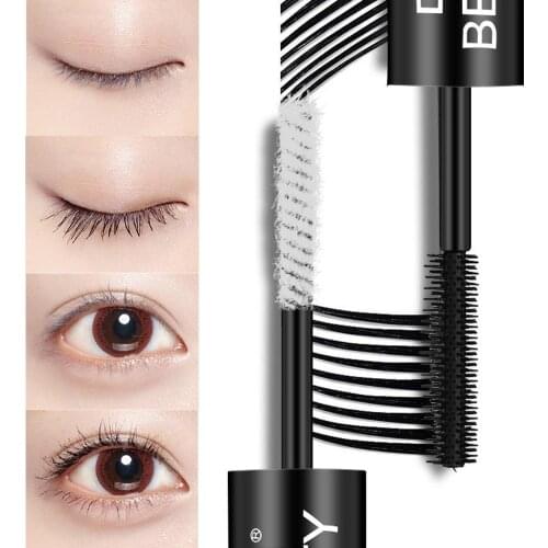 Double Head Waterproof Mascara Lashes Thick Extension Dizzy Thick Dye Lashes Waterproot Not Easy Makeup Quick Curling Eye M9W9