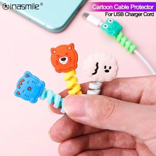 Charging Cable Protector For Phones Cable holder Ties cable winder Clip For Mouse USB Charger Cord management cable organizer