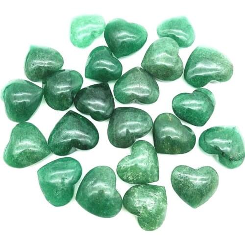 1pc Natural Green Strawberry Crystal Heart Shaped Crystal Polished Stones Healing Decor Gifts Natural Stones and Crystals