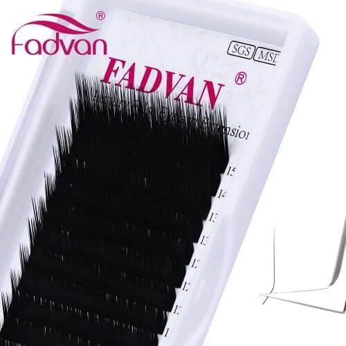 2 Boxes/Set L/L+/LC/LD/LU Curl Eyelash Extension Matt Black 7-15mm Mixed 16 Line Faux Mink Makeup Lashes for Grafting L Shaped