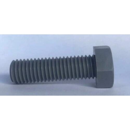 2pcs M16 hex screws hexagon socket bolts pvc plastic male screw polyvinyl chloride material 20mm-150mm length