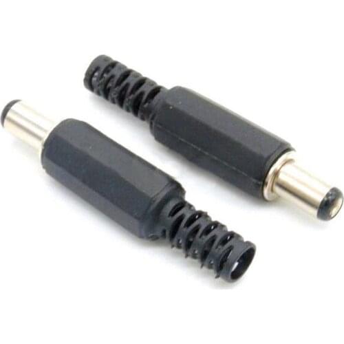 2pcs MALE Barrel Jack 5.5 x 2.5mm Socket Plug DC 12V Electrical Power Connector DIY