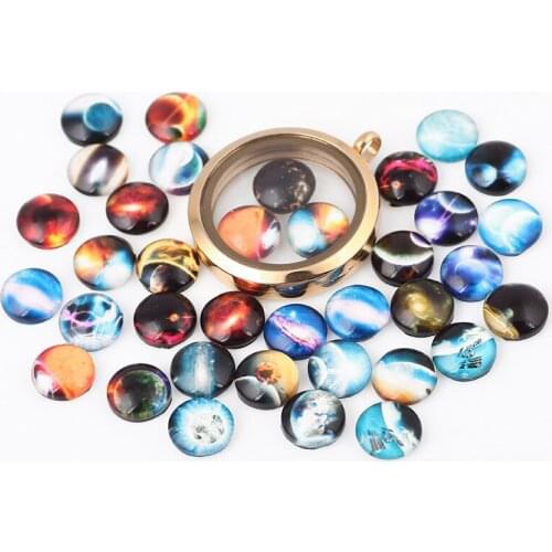 20Pcs/lot Universe Floating Charms Hand-made DIY for Glass Lockets
