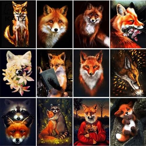 Diamond Painting Animal Crossing Fox Anime Embroidery Cross Gift Diy Children Adult Mosaic Artist Home Cross Stitch Decoration