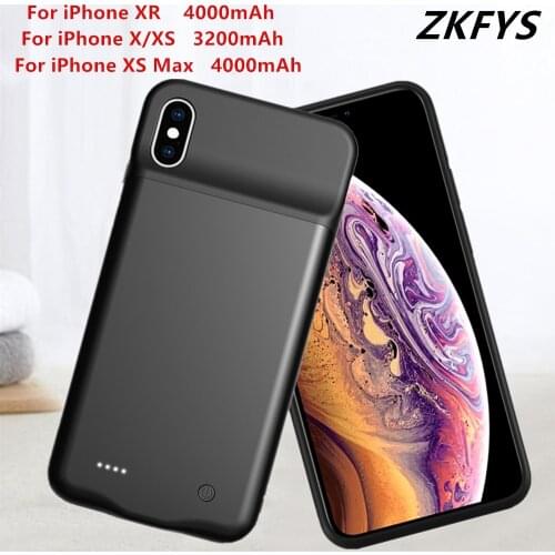 4000mAh Battery Charger Cases For iPhone XS Max Battery Case Power Bank Cover For iPhone XR Battery Powerbank Charging Case