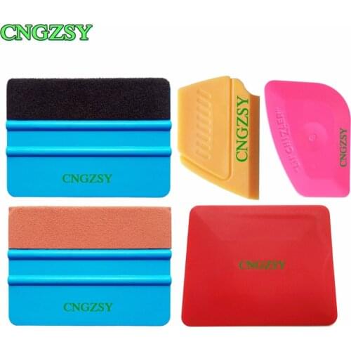CNGZSY Plastic Suede Felt Squeegee Soft Scraper Applicator Auto Vinyl Film Sticker Car Window Tinting Installation Tools Kit K70