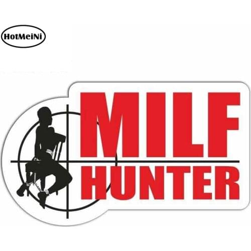 HotMeiNi 13cm x 7.5cm For Milf Hunter Mom Mother Sex Porn Car Creative Sticker Anime Decal Waterproof Suitable For GTR EVO SX