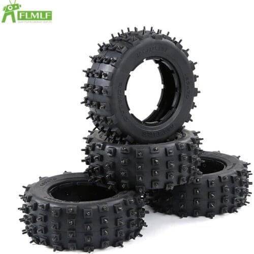 Knobby Screw Tire Ice Surface Nailed Tire Skin Gen.4 Fit for 1/5 Losi 5ive T ROFUN ROVAN LT KingmotorX2 Rc Car Toys Games Parts