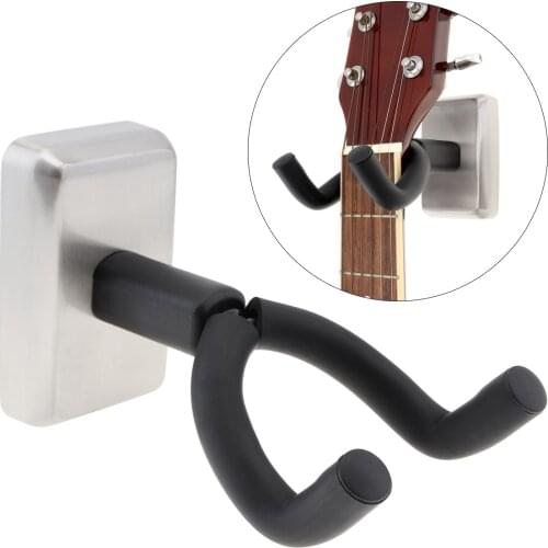 Wall Mount Guitar Hanger Hook Holder Soft Sponge Coat with Stainless Steel Base for Guitar / Bass / Violin / Ukulele