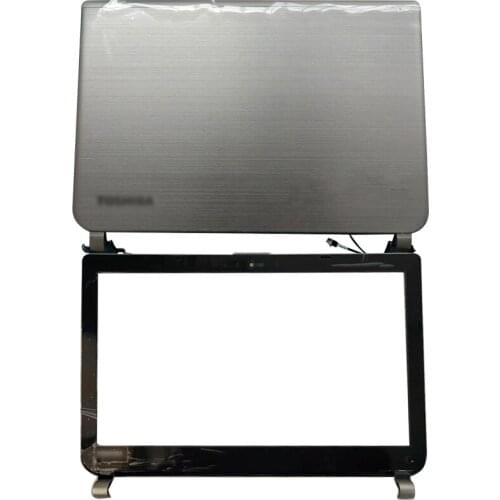 NEW Laptop LCD Back Cover/Front Bezel/Hinges For Toshiba Satellite E45 E45-B E45T-B E45-B4200 Silver Computer Case H000068600