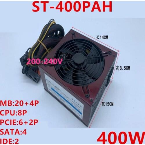 New Original PSU For Seventeam ATX 400W Power Supply ST-400PAH