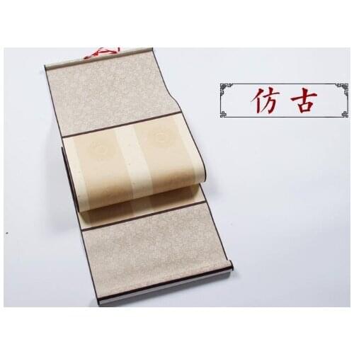 Scroll framed scroll antithetical couplet calligraphy works blank medium seven Wu Yan Anhui Xuan