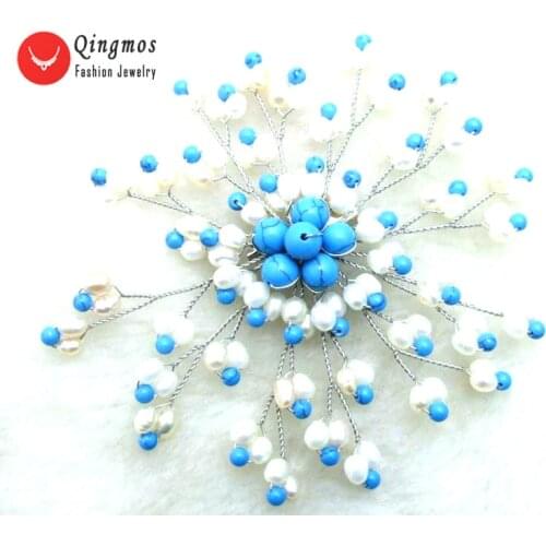 Qingmos Flower Brooches For Clothes