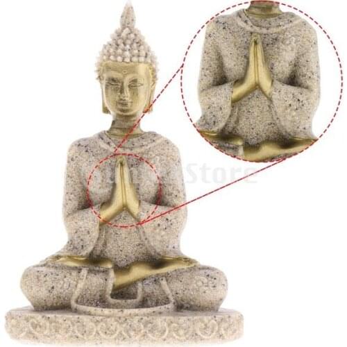 Sandstone Carved Lover Statue Sculpture Buddha Animal Handcarved Figurine Decor