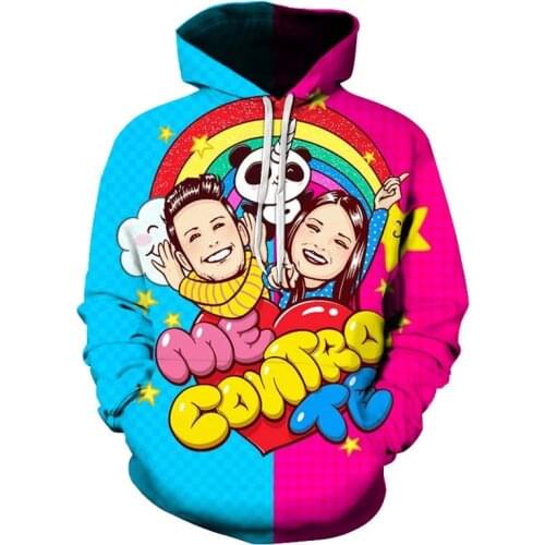3D Me Contro Te Men Women Hoodies Hooded Casual Hip Hop Streetwear Long Sleeves Sweatshirts Boys Girls AutumnTops Coats