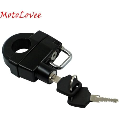 Universal Motorcycle Parts Motorcross Anti-Theft Helmet Lock Lock Switch Oil Cap Front Locks With 2 Keys For 25mm Handlebar